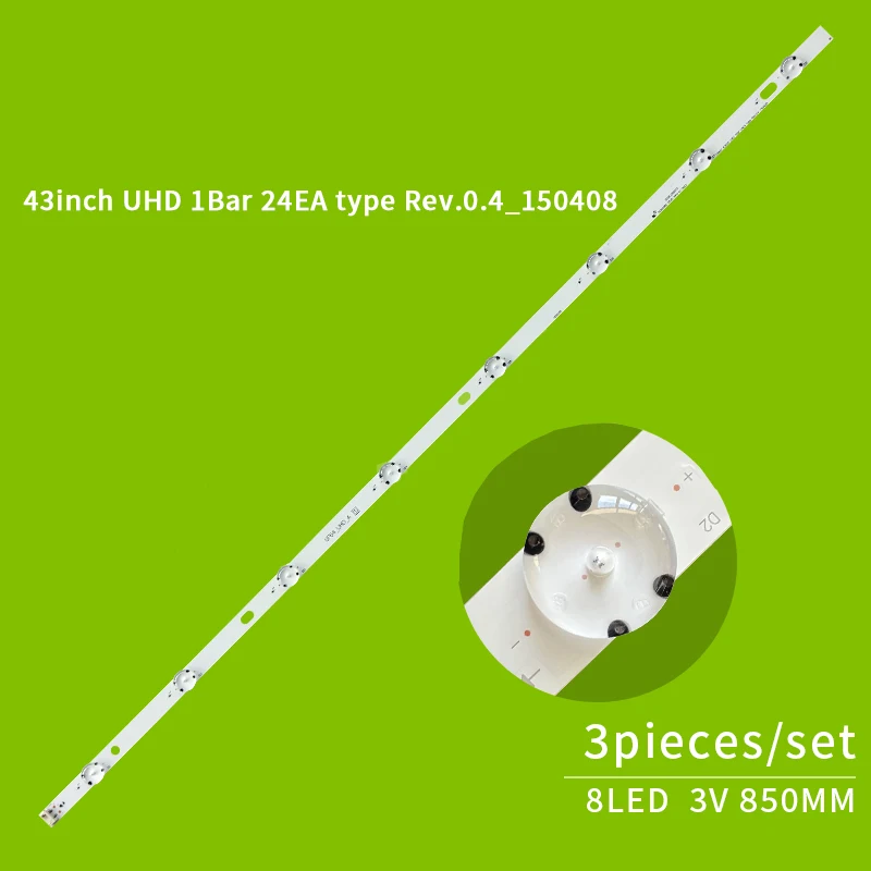 Прямой 43-дюймовый uf64 _ UHD A Подсветка панели телевизора для LG 43UH610A 43UH6030-SB 43UH6000 43UF6400-UA 43UF6400