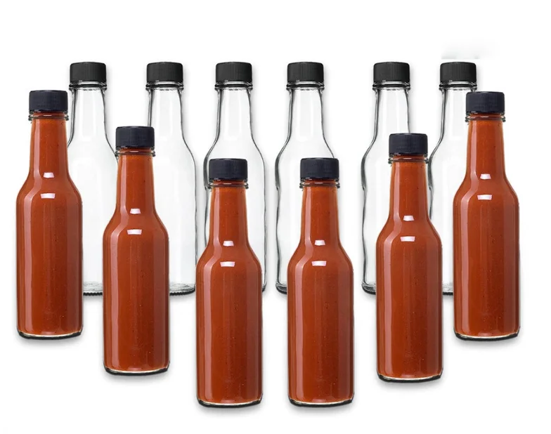 8 oz Empty Decorative Chili Glass Bottle BBQ Sauce 250ml 500 ml Food Special Sealed Tomato Sauce Glass Bottle