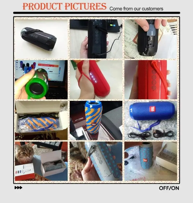 Портативный беспроводной динамик TG117 водонепроницаемый сабвуфер с синими зубами басы беспроводные колонки мини-колонка громкоговоритель FM