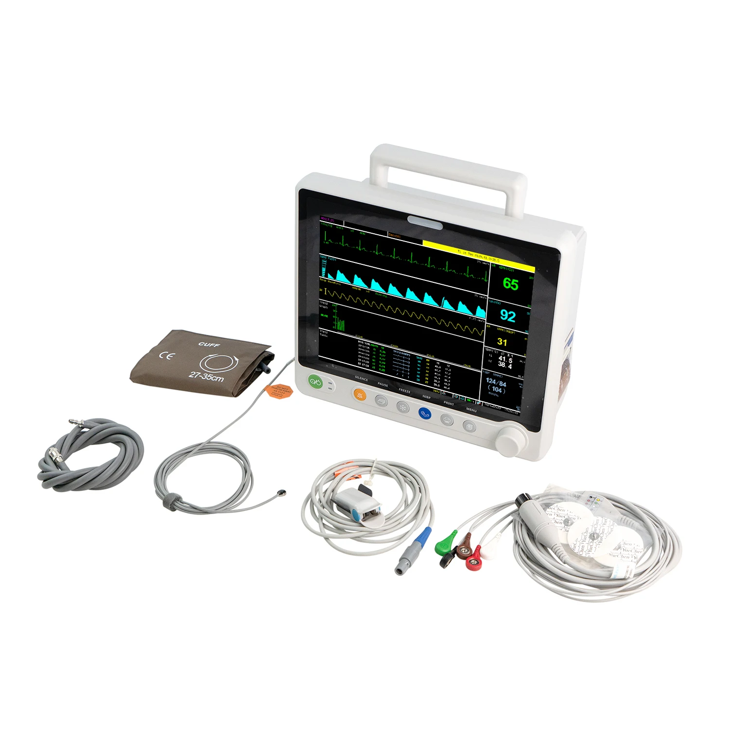 12.1cinch Cardiac monitor Vital Signs monitor with touch screen for ICU operation room