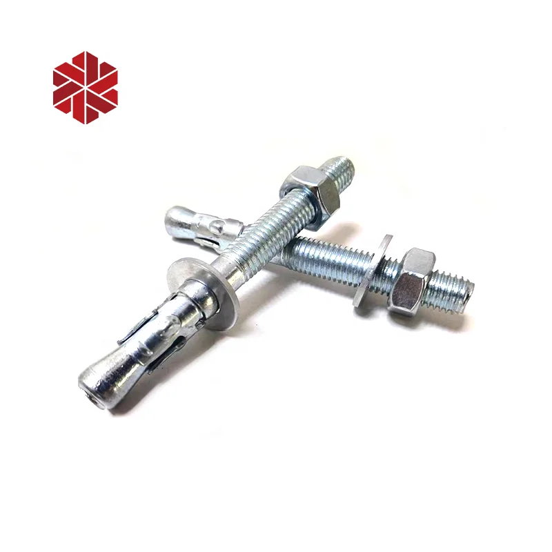 White zinc plated wedge anchors bolt M12 M16x150