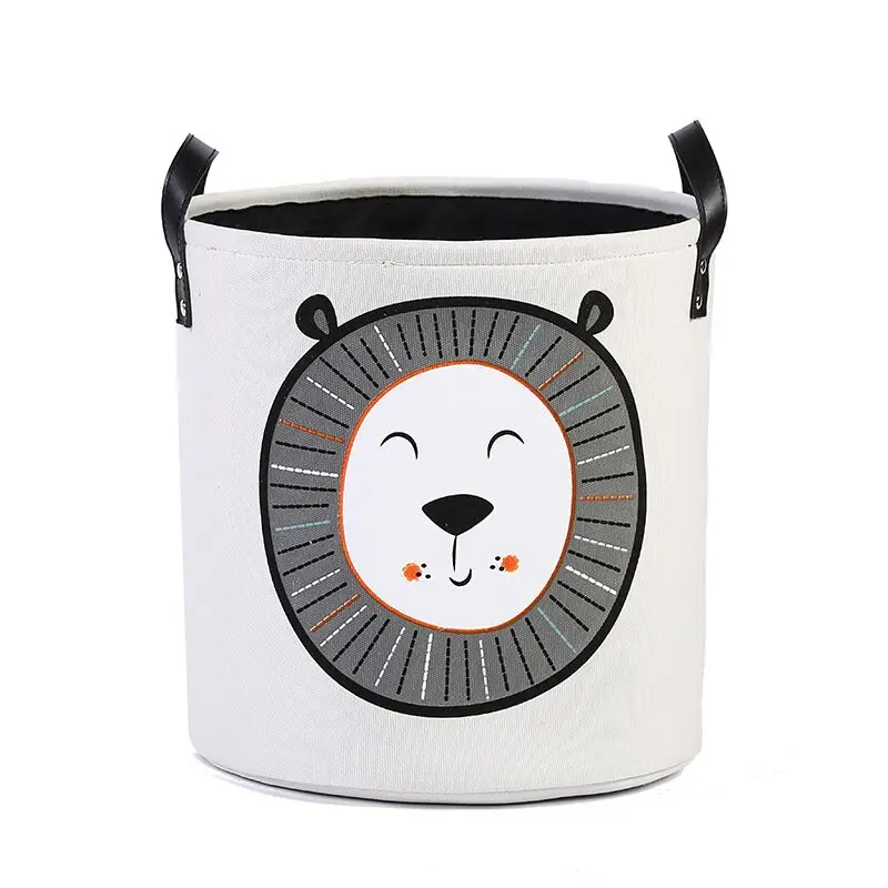 Large Fabric Cartoon Kids Storage  Baskets Organization Storage Basket