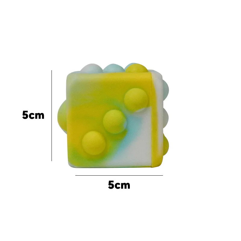 New 3D Fidget Toys Ball Antistress Cube Rainbow Ball Kawaii Decompression Push Bubble Toys For Kids
