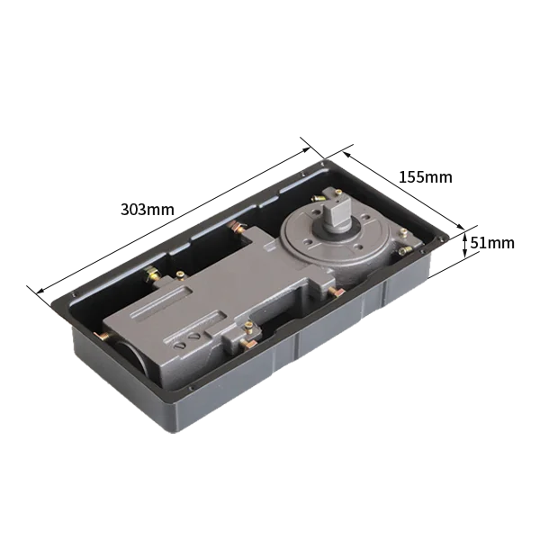 Korea King K-8300 High Quality Tempered Glass Door Floor Spring With  Door Accessories