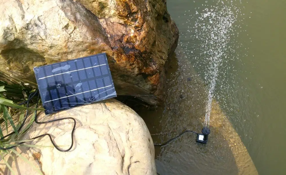 Outdoor Solar Powered Fountain Pool Water Pump Garden Watering for garden decoration