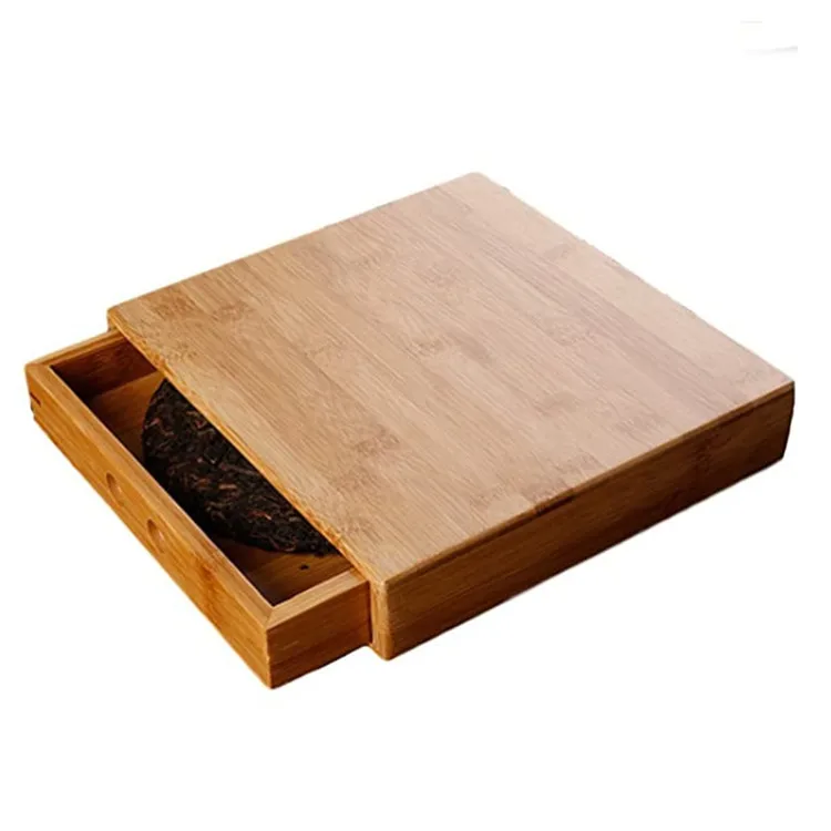 Eco Friendly Gift Case Handmade Pallet Exquisite Design Natural Bamboo Tea Packing Box
