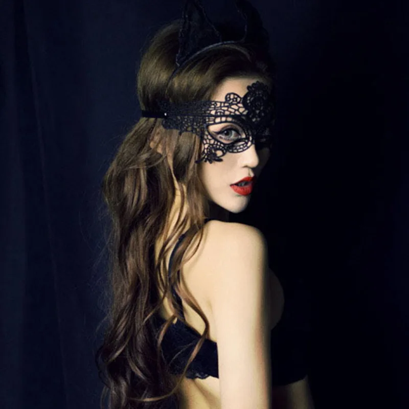 Nightclub sexy sexy accessories three-dimensional lace hollow blindfold halloween mask