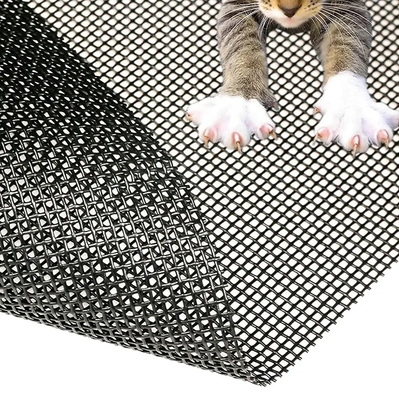 Anti Cat Clawing Proof PVC Coated Polyester Pet Resistant Screen Mesh Window Anti Mosquito Net Roll for Window and Door Screen