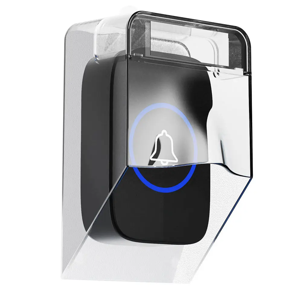 ring chime button Transmitter Launchers Waterproof cover smart Door Bell For Wireless Doorbell
