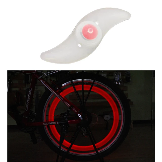 Istaride Bicycle Spoke Tire Wire Silicone Wheel LED Bright Flash Lights Bicycle Accessories Bike Night  Lights