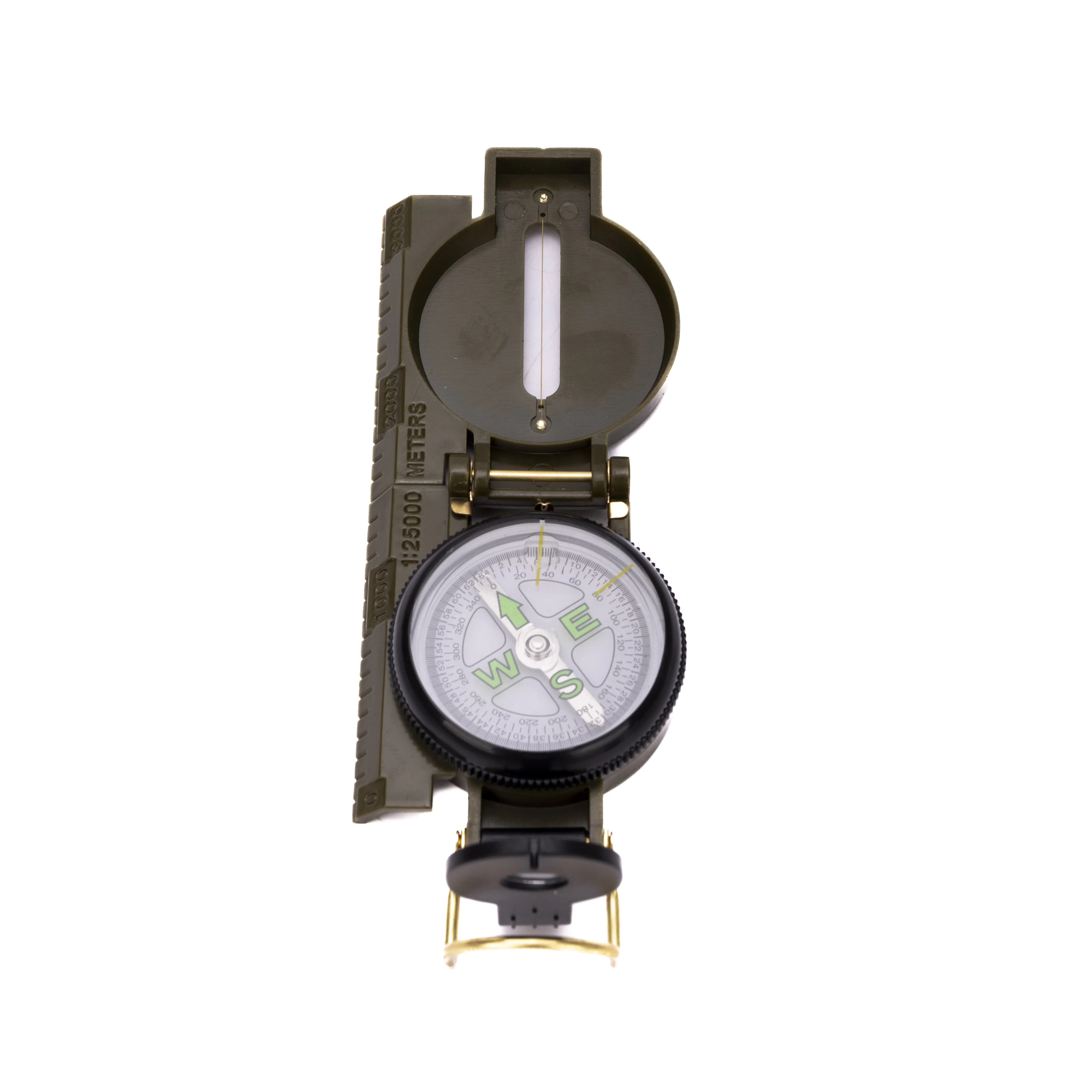 Yakeda Compass Outdoor Survival Multifunctional Waterproof Hiking Combat Lensatic Sighting Travel Guide Tactical Compass