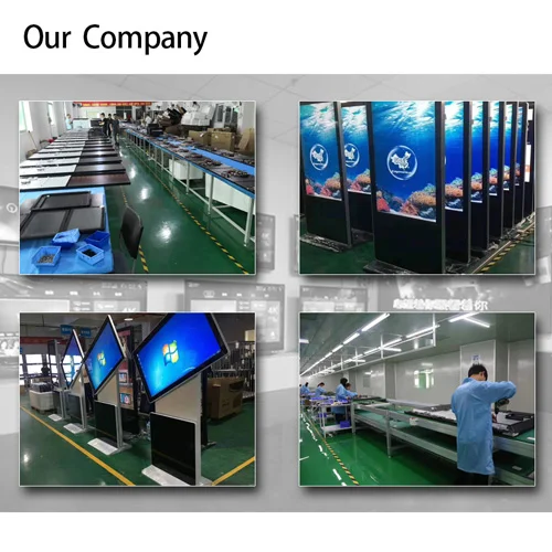 Smart Lcd Floor Stand Digital Signage Advertising 55 Inch Display Screen For Supermarket