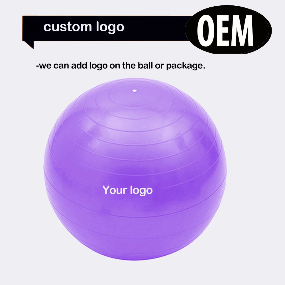 65cm 800gram home gym office use purple workout chair fit ball exercises balance ball 65cm