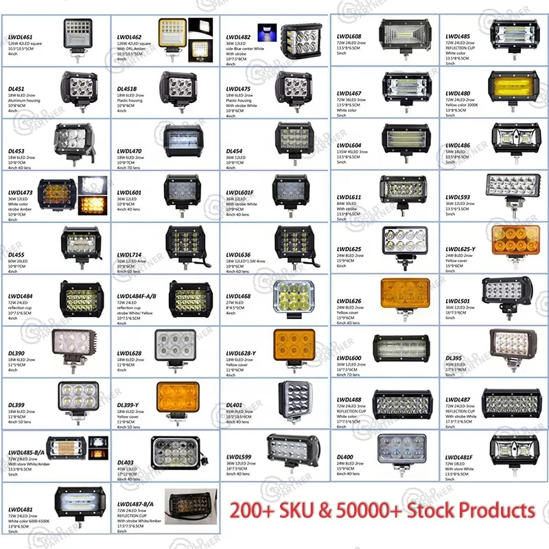 45W Sealed Beam High Low H4651 H4642 H6445 with H4 Plug DRL Angel Eye 4x6 inch LED Headlight Bulb Conversion Kit Led Headlights