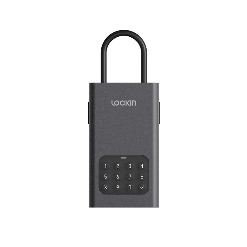 Tuya APP Connected Loock Lockin L1 Waterproof Smart Key Safe Lock Box Key Storage Wall Mounted Remote Password Control Lockbox