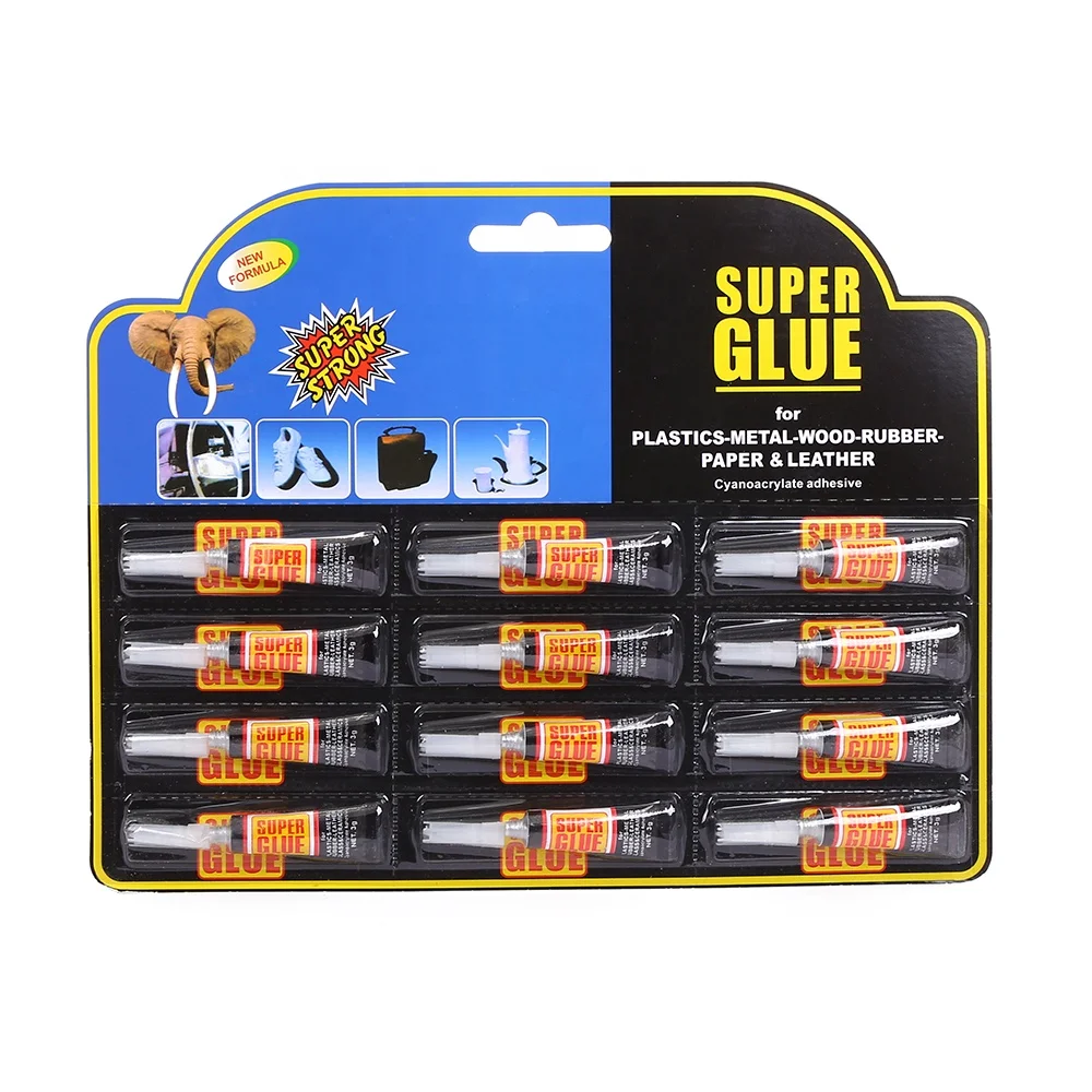 
Professional factory direct supplier ethyl cyanoacrylate 3g super glue for plastic/rubber/glass/metal/wood 