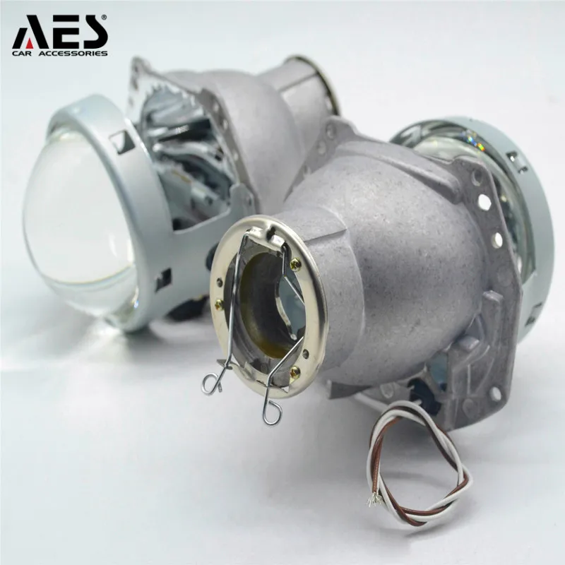 AES car headlight 3.0 inch bi xenon head lamp projector lens retrofit for HELLA 3R G5 Using H7 Xenon bulb