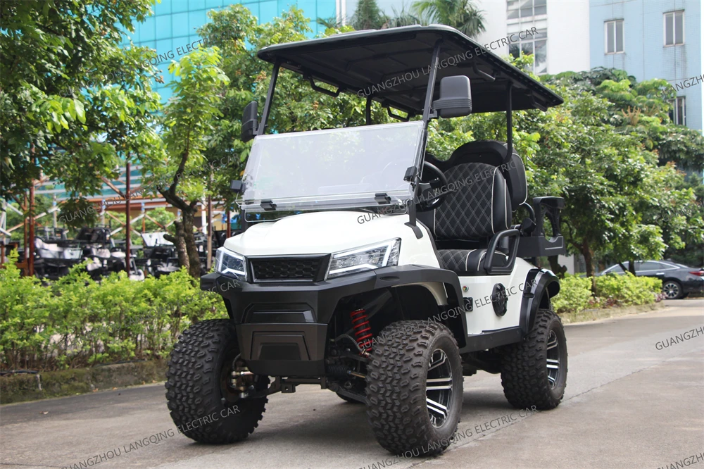 Ithium Battery 48V Golf Car 12V-300W 5Kw 4 Seater Lifted Golf Electric Car 2950*1340*2050Mm