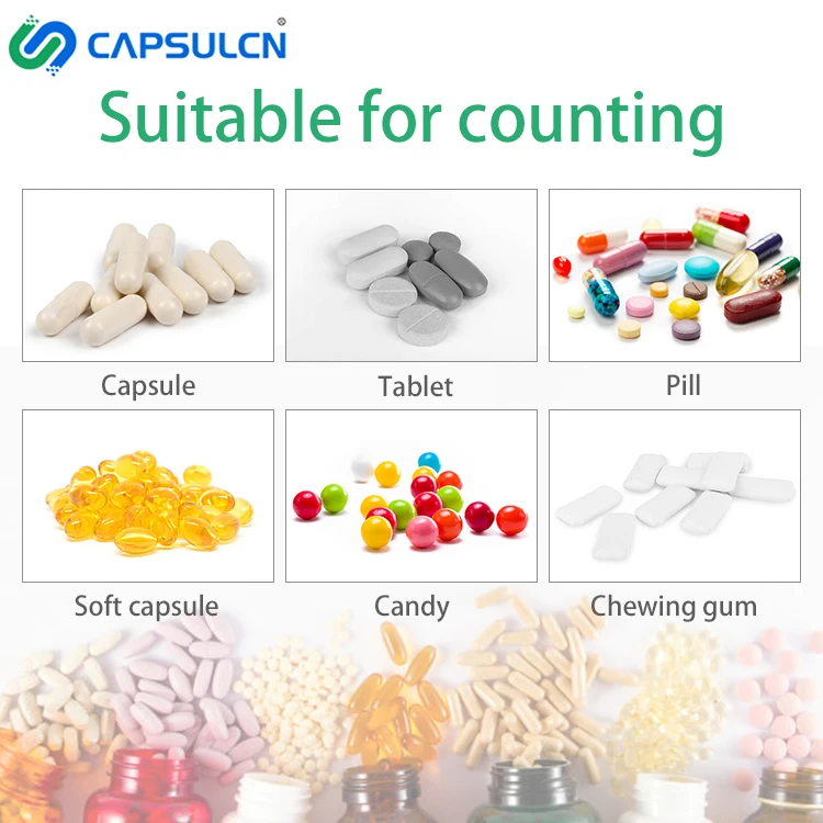 CE GMP 8 16 Lane Fully Automatic Gummy Candy Soft Sweets Chewing Gum Nut Electronic Counting Filling Line