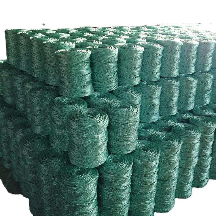 1-3mm PP split film packing baler twine spool agricultural baling twine twisted agriculture raffia baler twine