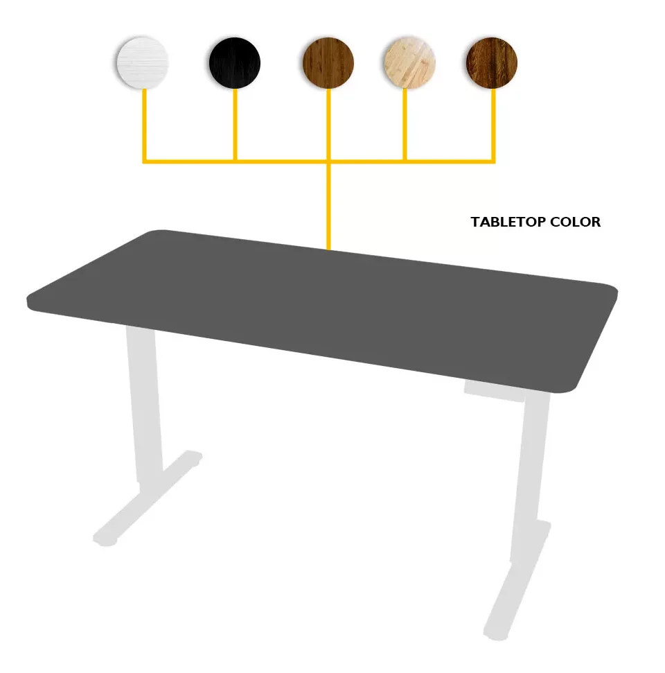 AUKI Standing Desk Electric 140X60 Single Motor Standing Desk UP And Down Key Computer Desk Standing