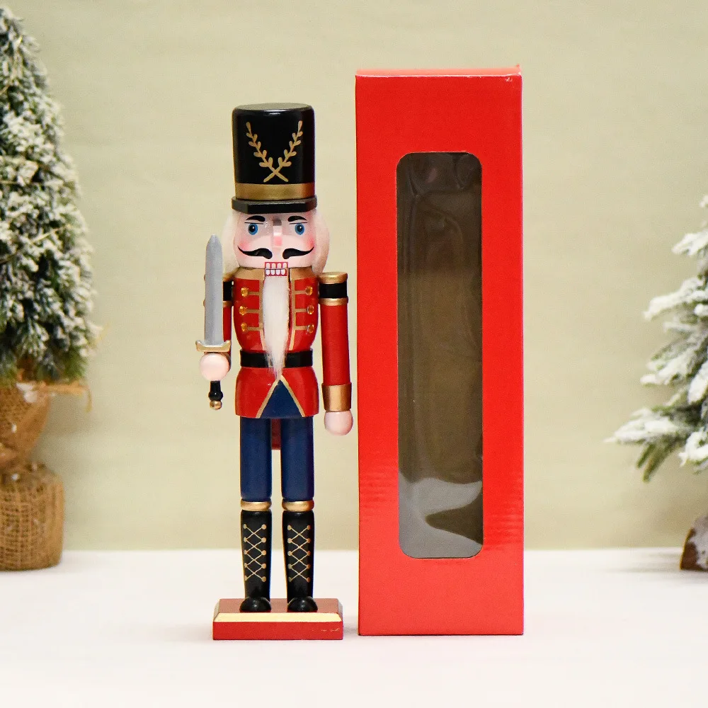Factory direct sales Wholesale Best-selling Traditional Wooden Christmas Nutcracker for Christmas Gift Christmas Supplies