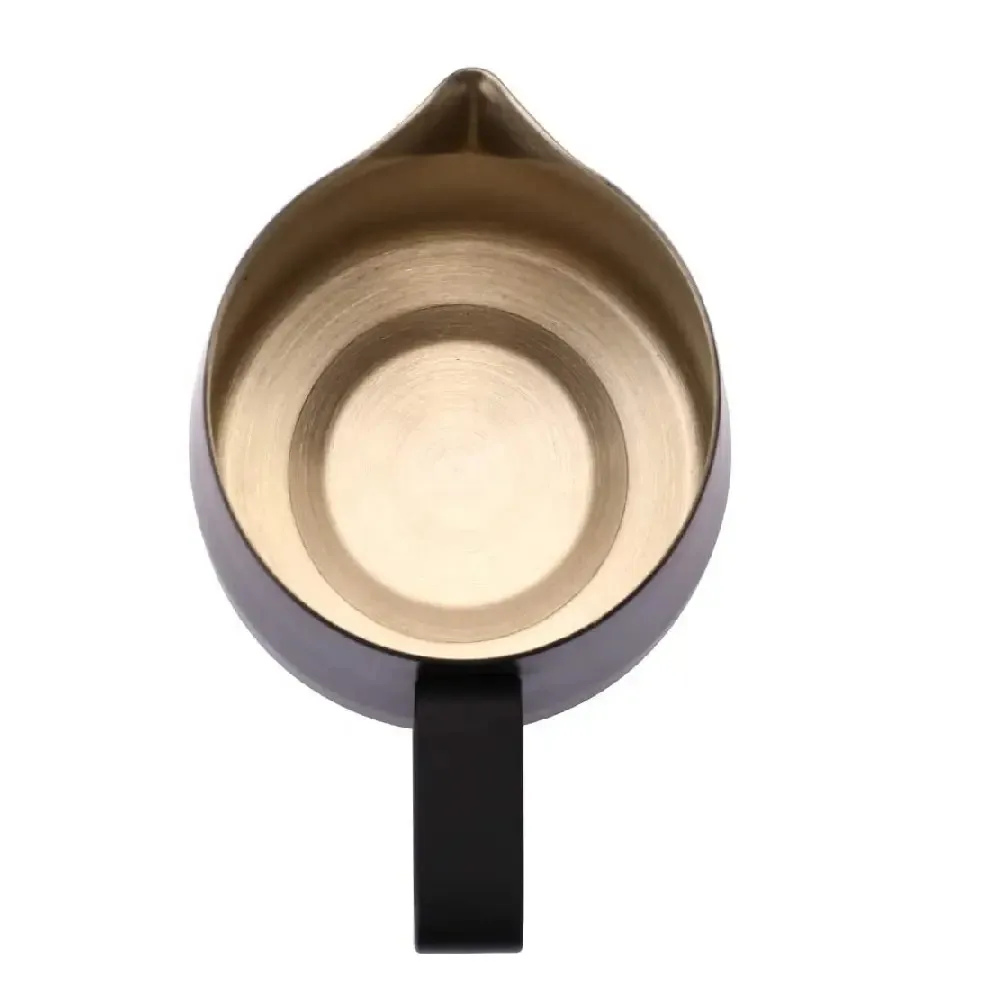 China Manufacture Quality Coffee Milk Pitcher Frothing Cup 12 Oz Pitcher Stainless Steel Black