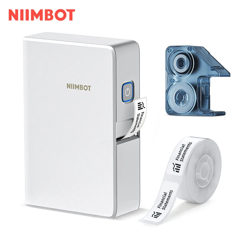 NiiMbot B18 barcode portable mini wireless connected smart color thermal transfer label printer