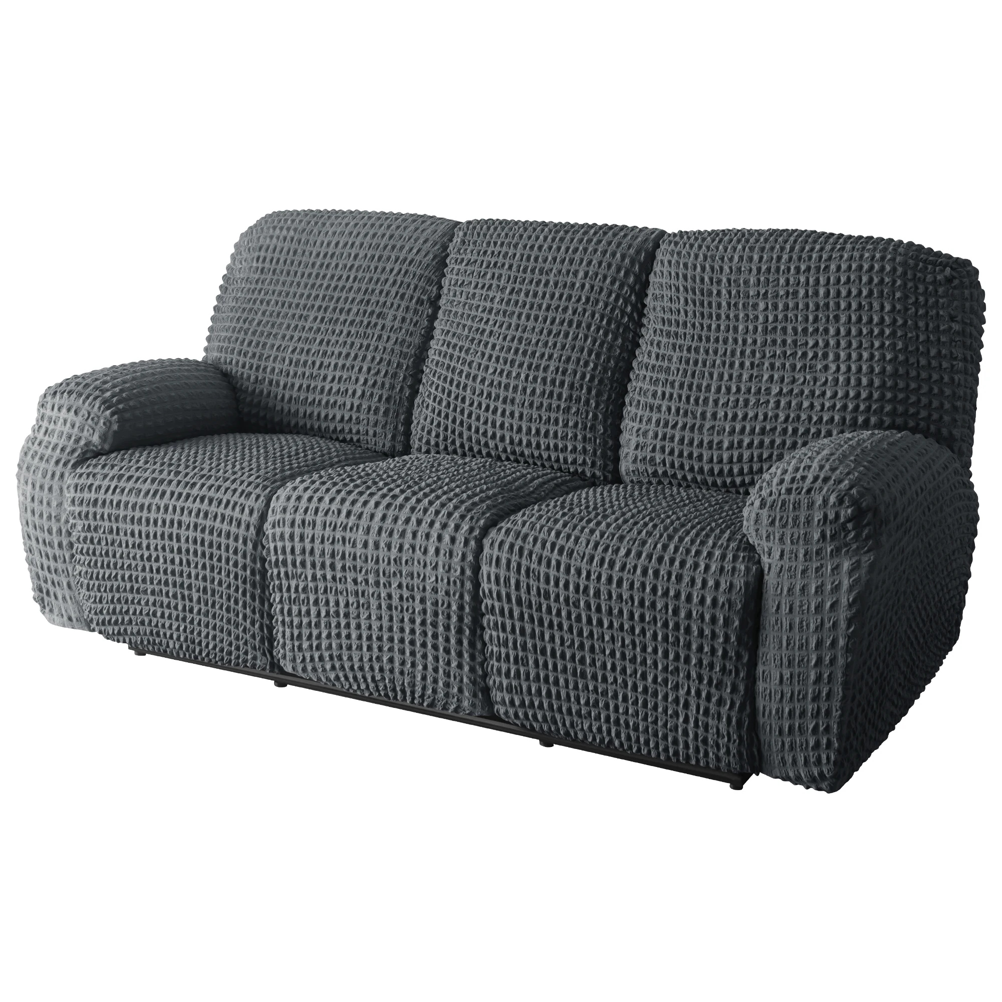 Luxury New Hot Sale Polyester Bubble Stretch Recliner Slipcovers Couch Covers 3 Seater Recliner Sofa Cover For The Living Room