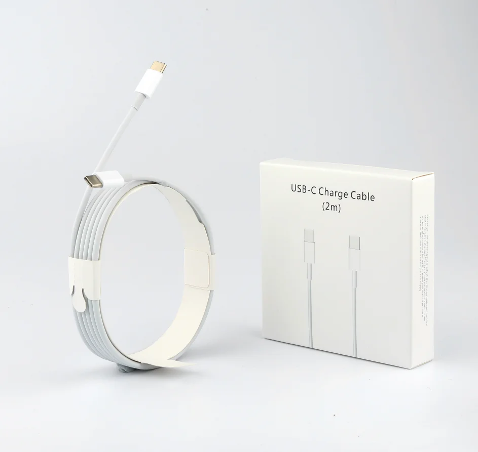 
2M and 1m usb c charge cable type c to type c charger cable With original packaging for iphone 11 pro max 6 7 8 plus X XS MAX 
