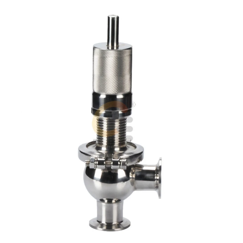 Customizable mini sanitary 316 stainless steel industrial pressure safety relief valve