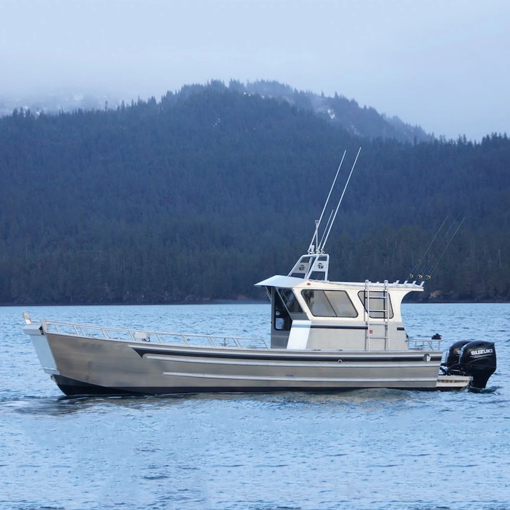 Ecocampor Welded Landing Craft Boat Water Work Barge for Sale Manufacturer Aluminum Alloy China CE Certified Fishing Durable