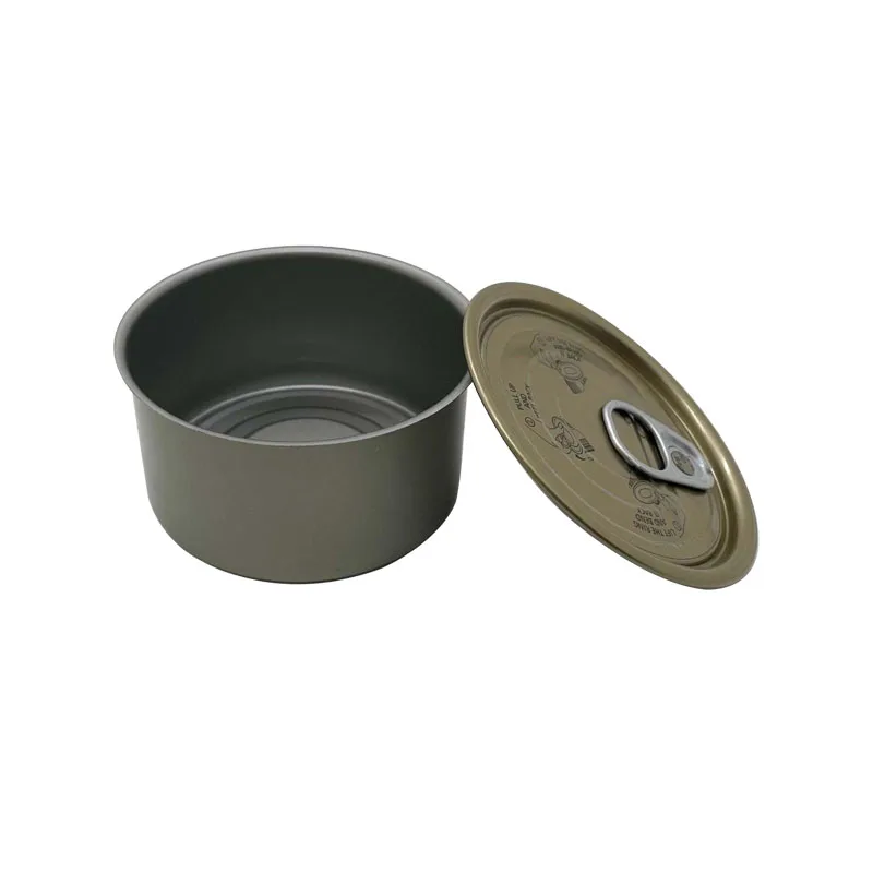 Empty tuna can packaging 80ml 150ml 200ml food grade metal tuna tin can for canned food