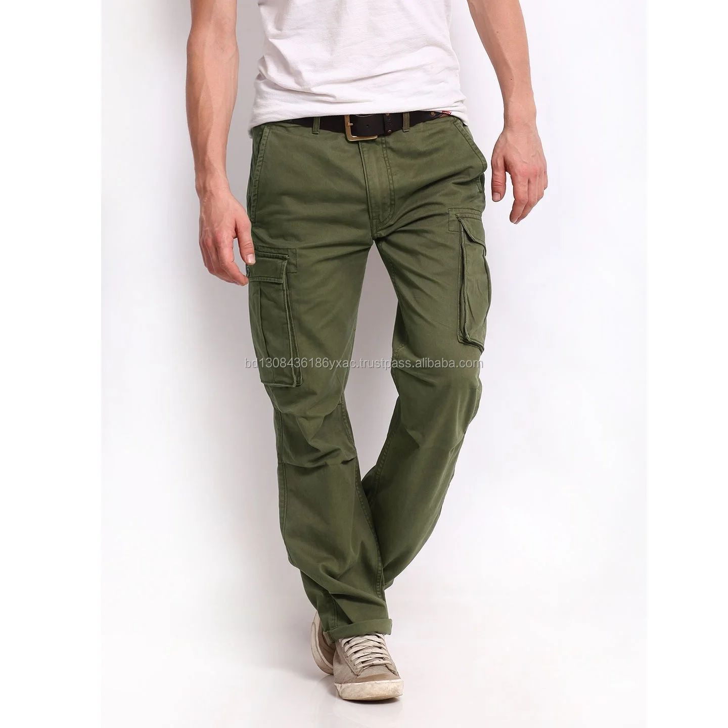 Mens Cargo Work Pants Outdoor Jogging Hiking Casual Pants Trousers Plain Waterproof Cotton Jeans OEM Customized Anti Sweatpants