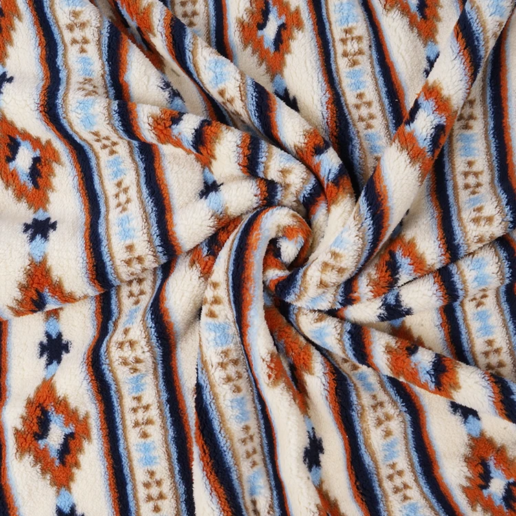 Winter hot sale customized soft printed polyester teddy fleece blanket