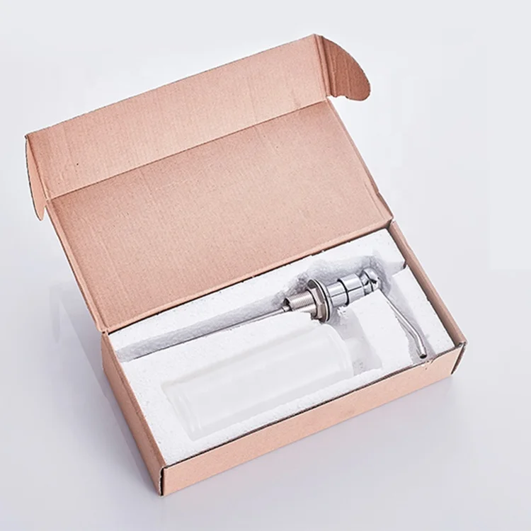 stainless steel bottle manual hand pump kitchen touchless liquid soap dispenser