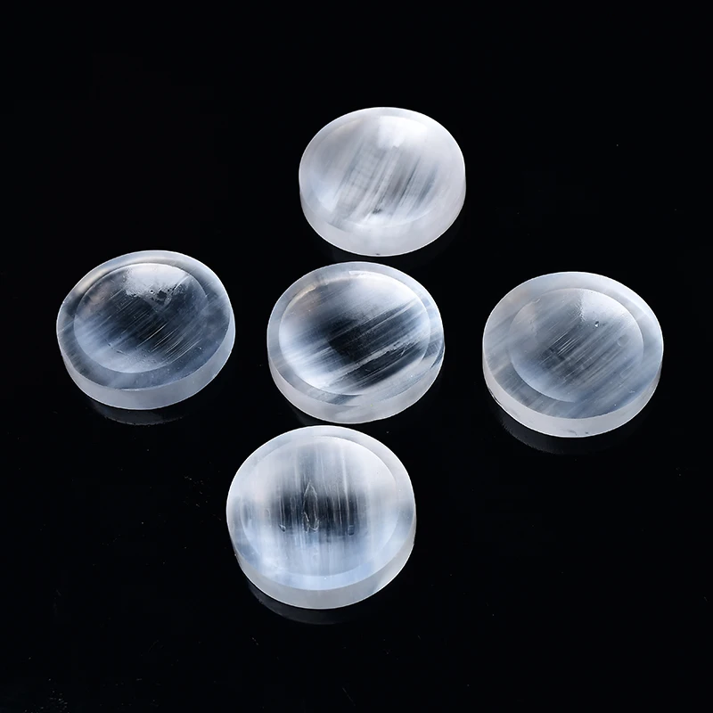 Натуральный кристалл, кварц, резная круглая чаша из селенита, религиозный лечебный камень, чаша из селенита для украшения дома