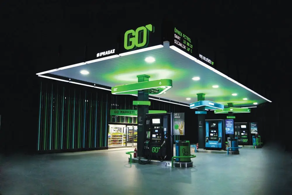 Gas station digital led price illuminated pylon signs for outdoor advertisement