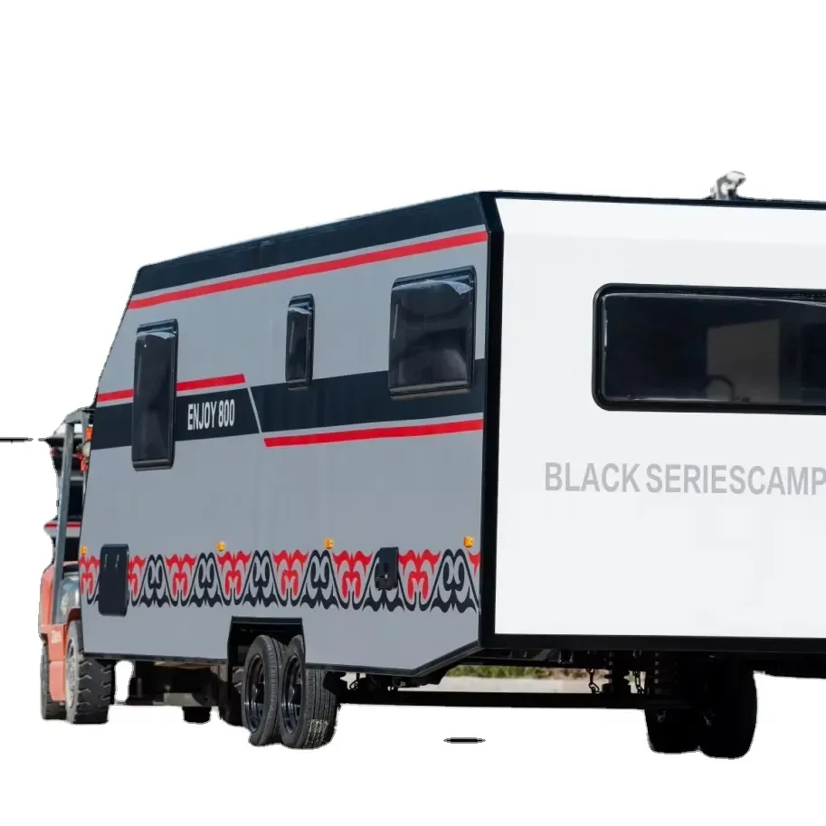 Sharefer New Arrival off Road Rv Camper 4 Person Trailer Camping caravan Travel Trailer with Entertainment Kitchen