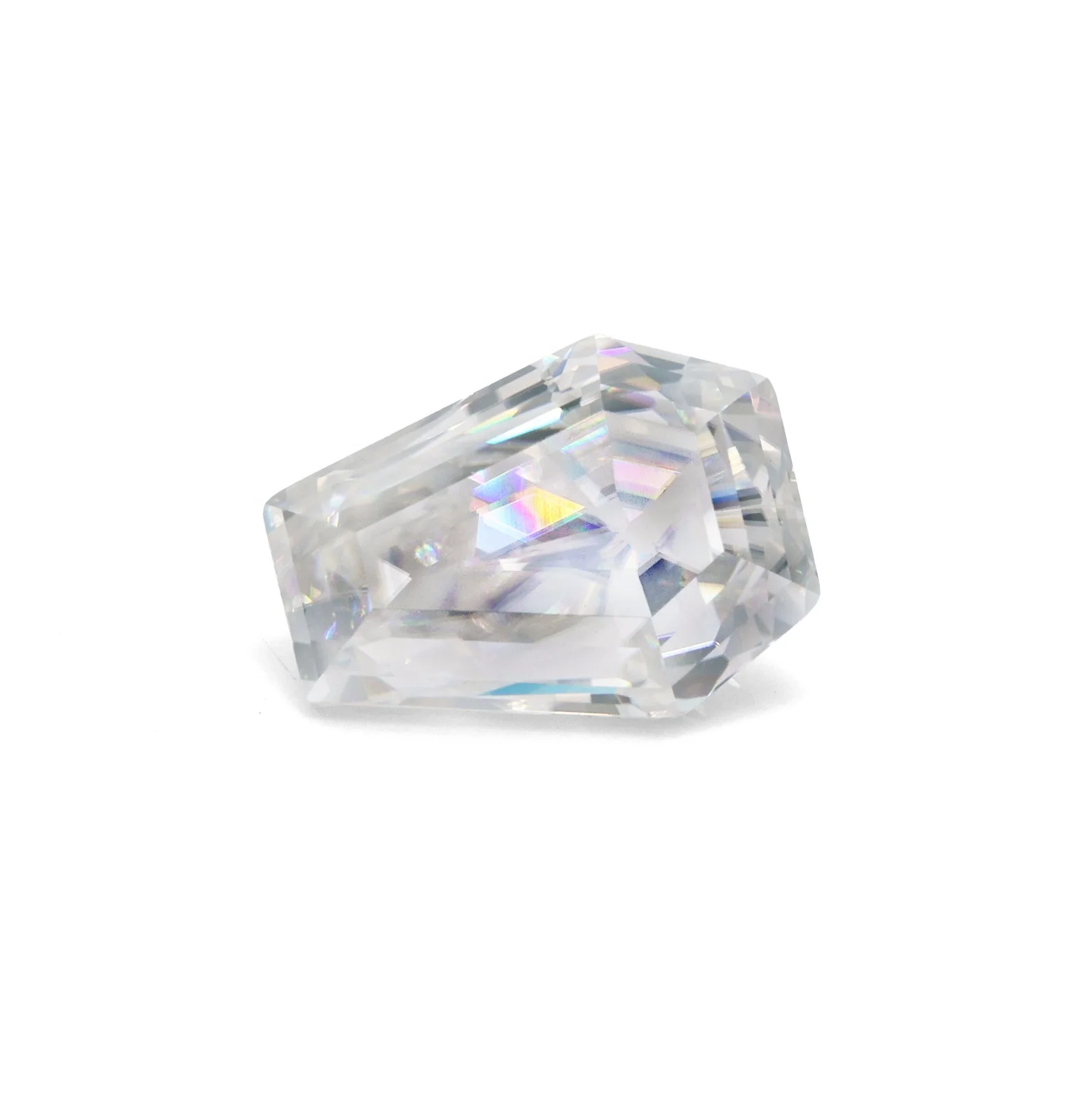 Special Shape Tomb Cut Moissanite Diamond Pass Tester White Color Coffin cut Moissanite Loose Stones