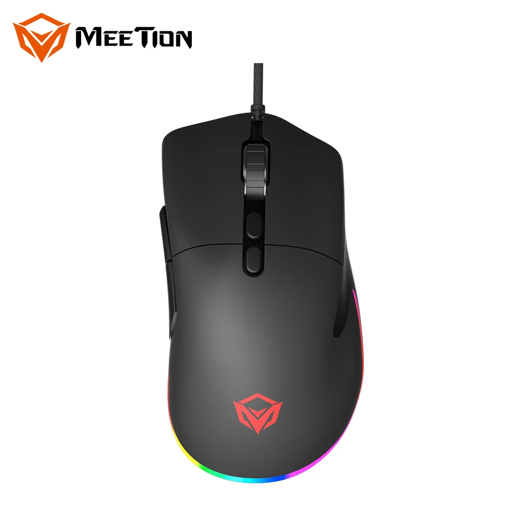 MEETION MT-GM20_2023 Wired Gaming Mouse 6Keys Wired Ergonomic Mouse Gamer RGB Backlit Glowing Gaming Mouse