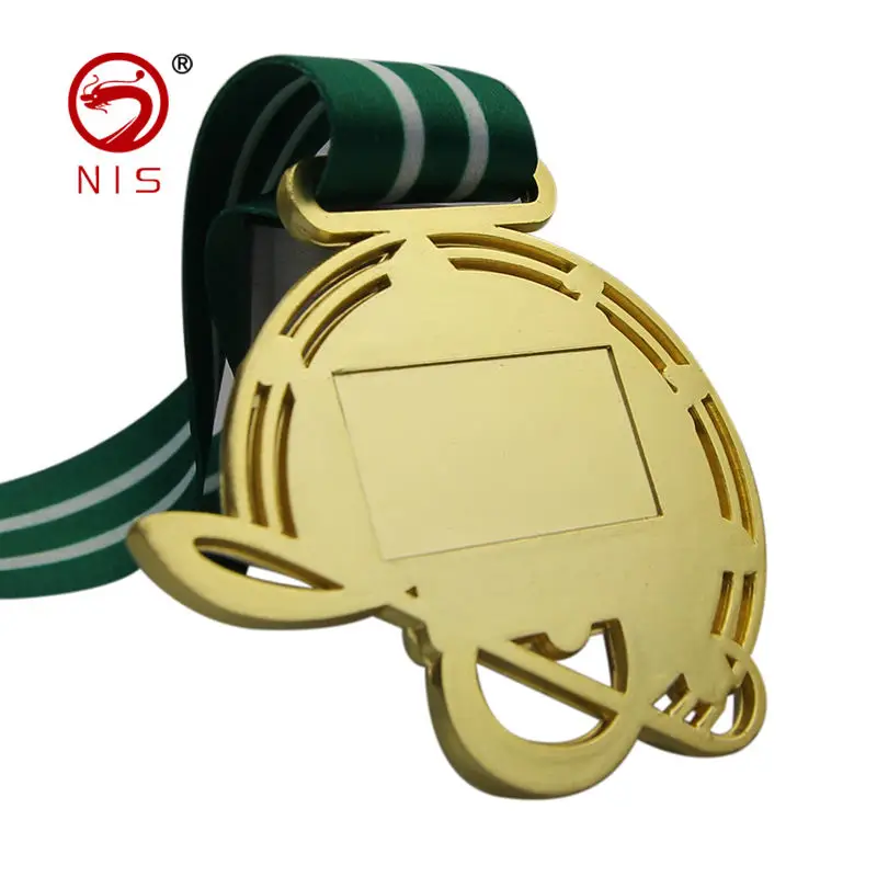 Gold souvenir trophies engraving production metal award medal producer