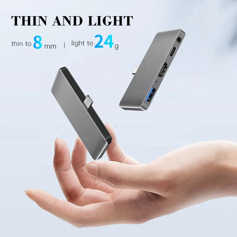 
Beeste quality type-c PD port 3.5mm audio docking Station 4 port usb c hub 3.0 usb hub adapter 