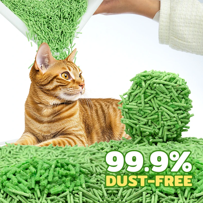 OEM ODM  Factory Wholesale Clumping Tofu Cat Litter Sand Arena Para Gatos