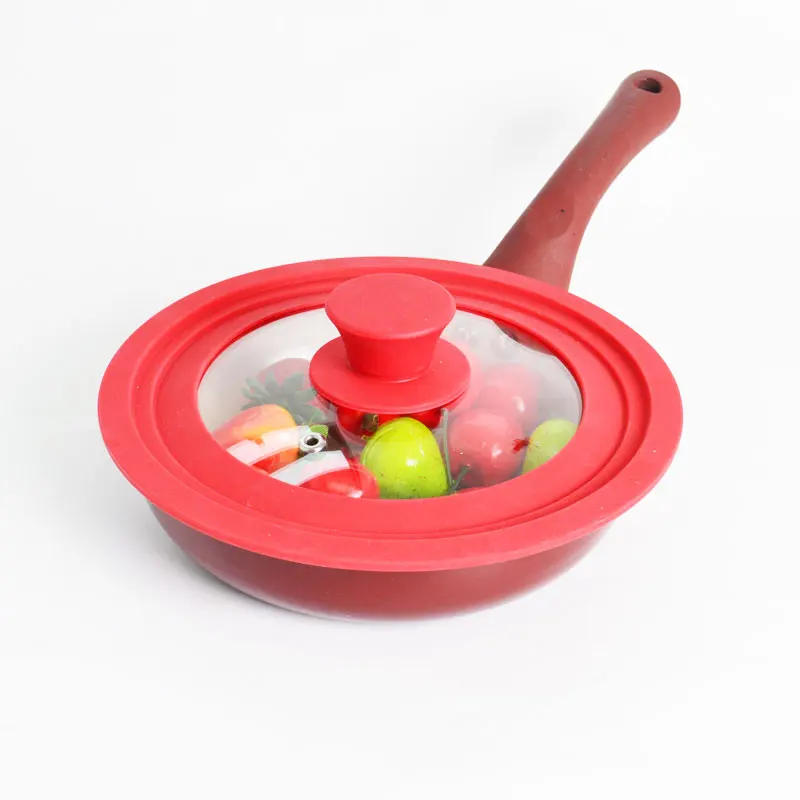 Multifunctionalsize Lid Pots Pans Silicone Glass