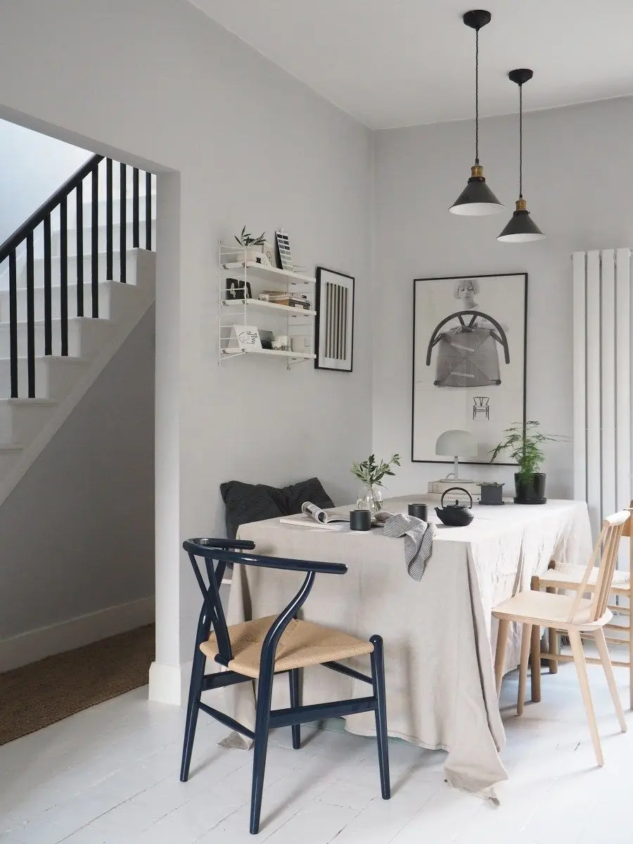 Dining Room Living Room Y Chairs Vintage Wishbone Chair Classic Solid Wood & Natural Rattan Seat Comfortable Multiple Functions