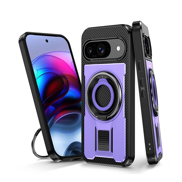 Чехол противоударный для Motorola Moto G 5 г 2024/для Motorola Moto G Play 5 г 2024 силиконовый чехол с металлическим кронштейном