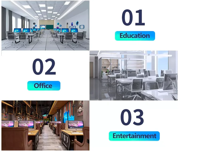 Office Desktop All-in-one Pc 23.6 Inch I7 I5 I3 AIO Computer 4GB 128GB SSD Gaming Computer BarebonePc