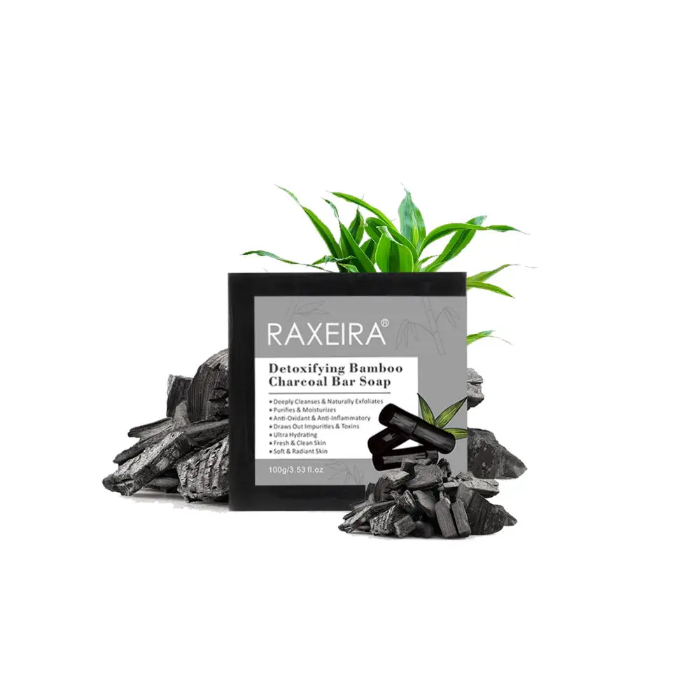 Wholesale High Quality Basic Cleaning Antiseptic Whitening Anti Acne Black Bamboo Charcoal Acne Bar Soap