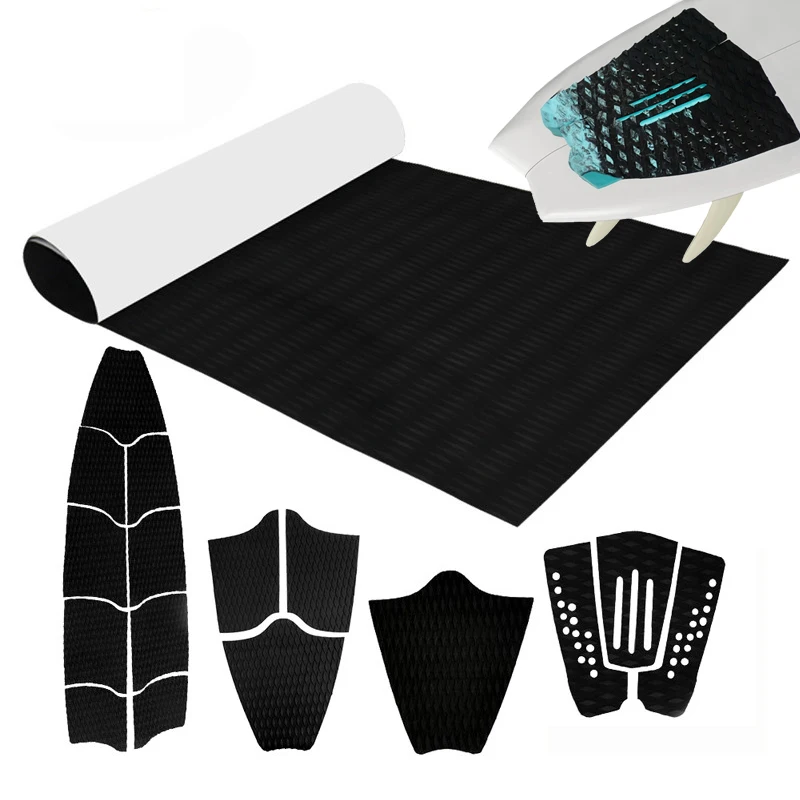 New design grooved Pure Surfing training SUP stand up race paddle board colored eva FOAM deck tail pad Adhesive surf skimboard